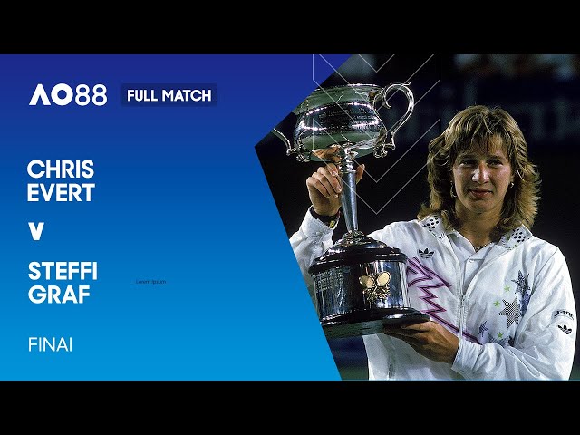 Chris Evert v Steffi Graf Full Match | Australian Open 1988 Final