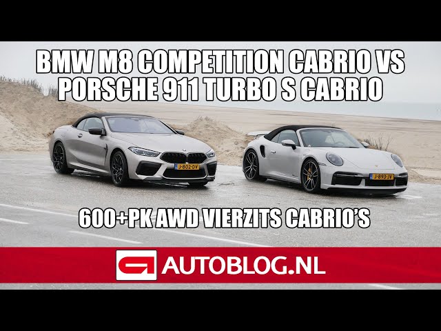 BMW M8 Competition Cabrio vs Porsche 911 Turbo S Cabrio