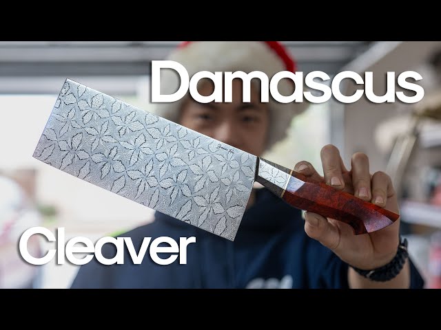 Making a $5000 Mosaic Damascus Cleaver
