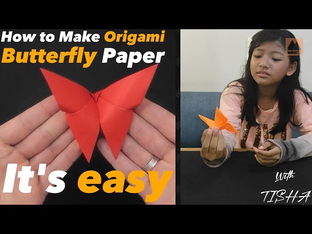 How To Make Origami Butterfly Easily with Tisha | DIY