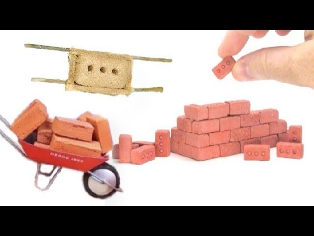 Bricklaying model, How To Make Mini Bricks At Home by Eassy Method