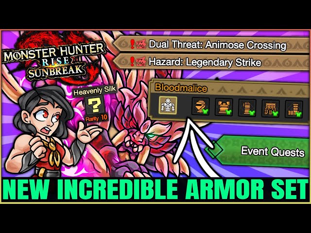 NEW INSANE ARMOR SET - New Dual Threat AND Hazard Event Quest & More - Monster Hunter Rise Sunbreak!