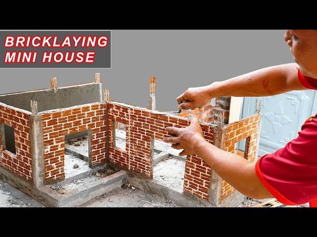 Bricklaying model -- Building Dream Mini House  | 1st floor -- part 2