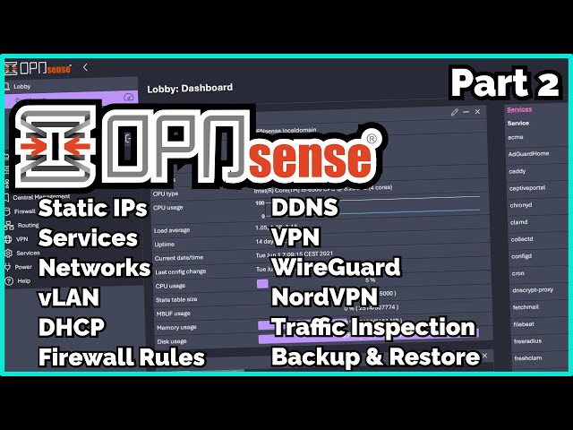 How to Configure OpnSense - vLAN, VPN,  Port Forward, Firewall Rules, WireGuard, DHCP... - Part 2