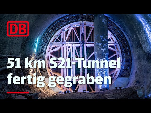 Durchbruch bei Stuttgart 21: Deutsche Bahn hat 51 Kilometer Tunnel im Talkessel gegraben