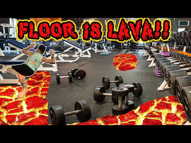 (LIVE STREAM!) THE FLOOR IS LAVA CHALLENGE AT THE GYM! | AWKWARD PUBLIC FLOOR IS LAVA CHALLENGE