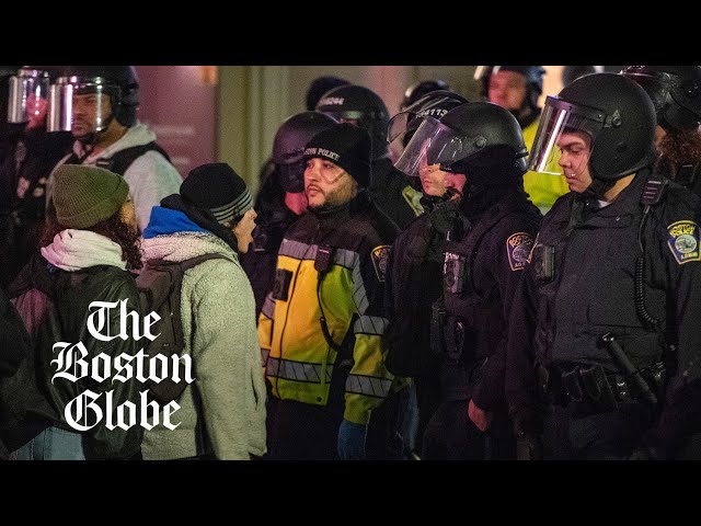 Boston police arrest Emerson College pro-Palestine protestors at tent encampment