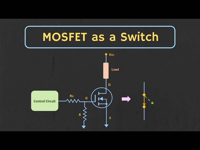 How to use MOSFET as a Switch ? MOSFET as a Switch Explained