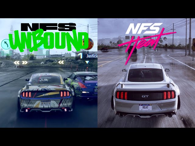 Need For Speed Unbound VS Need For Speed Heat EARLY Gameplay Comparison (+UNITE Heat)
