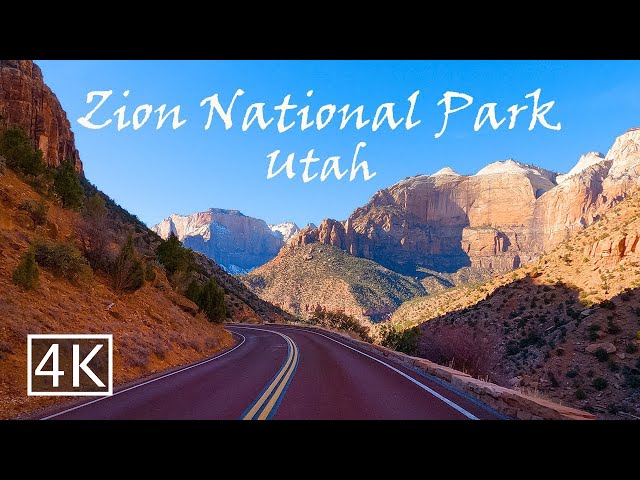 [4K] Zion National Park - Utah USA - Scenic Drive