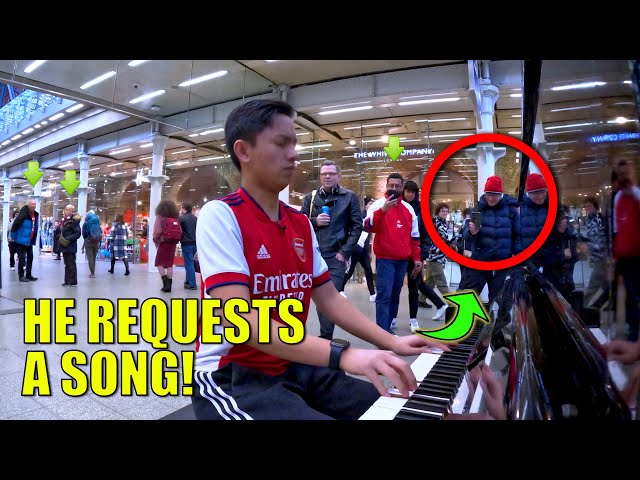 EPICNESS When Arsenal Football Fan Requests A Song | Cole Lam