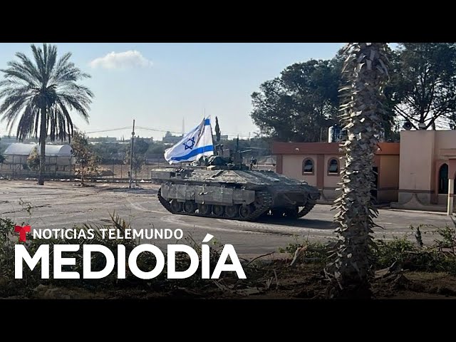 Tanques de guerra israelíes toman control del vital cruce fronterizo de Rafah | Noticias Telemundo