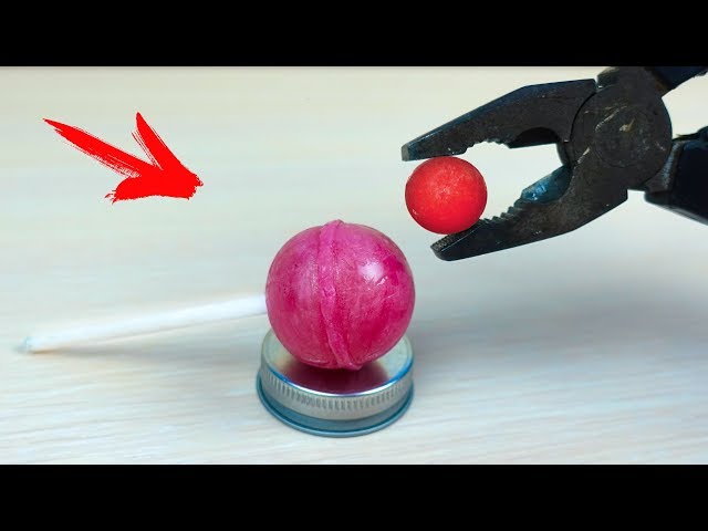EXPERIMENT: Glowing 1000 Degree mini BALL vs LOLLIPOP