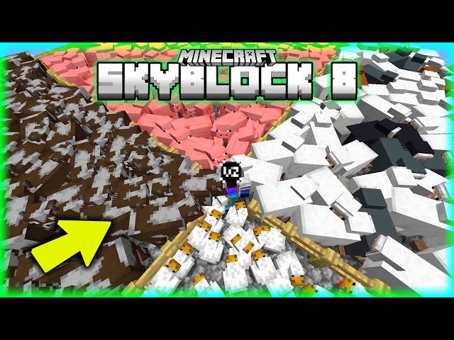 FARMING ANIMALS in MINECRAFT SKYBLOCK! (Minecraft Skyblock #8)