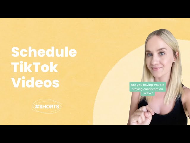 How to Schedule TikTok Videos for Free #shorts