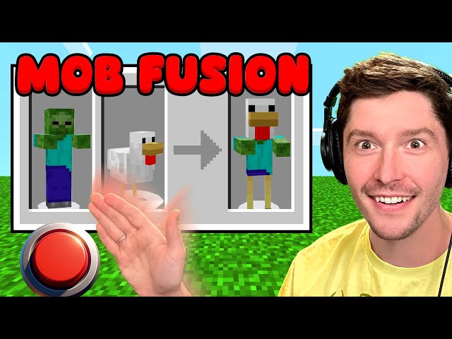 122 Ways to MIX MOBS in Minecraft with Mob Fusion (Minecraft DLC Review!)