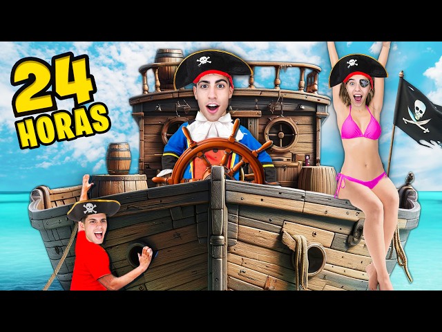 24 HOURS ON A PIRATE SHIP !!
