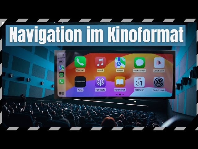 Navigation im Kinoformat! Für Apple CarPlay und Android Auto zum nachrüsten für alle PKW CarpodgoT3!