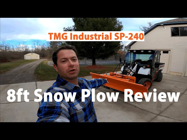 ✅ TMG Industrial Snow Plow Review - SP-240 Articulating Hydraulic Angle - On Bobcat Toolcat 5600
