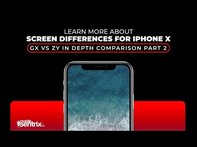 iPhone X Screen GX VS ZY Comparison - Part 2