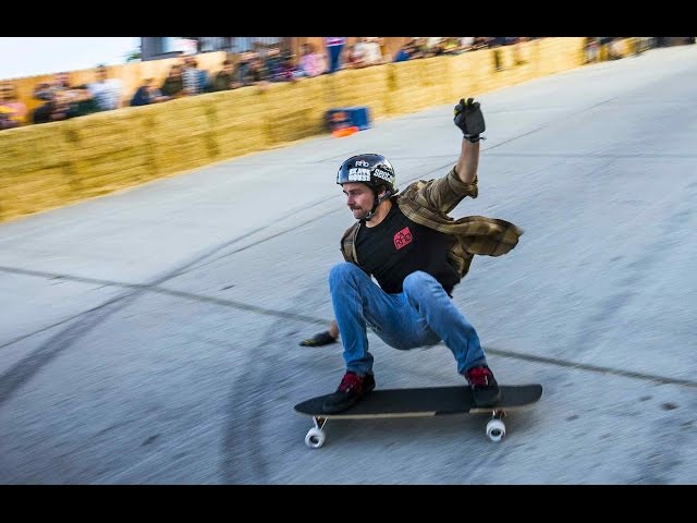 High Speed Downhill Skateboarding - Red Bull Steep Crest 2014