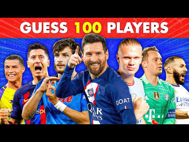 GUESS 100 FOOTBALL PLAYERS IN 3 SECONDS | FOOTBALL QUIZ 2023