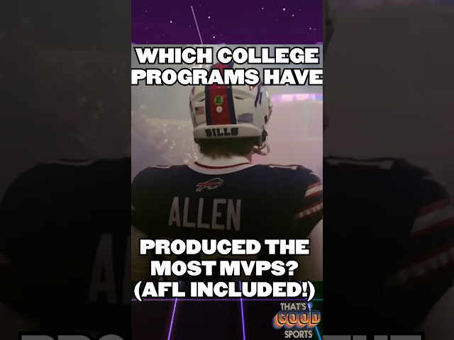 Which Colleges Have Produced the Most #nfl MVPs?