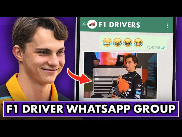 What the F1 Driver WhatsApp group is REALLY like…