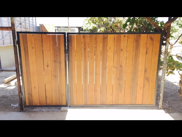 Rustic Wood and Aged Metal Gate