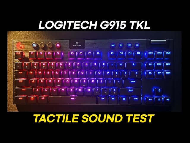 Logitech G915 TKL Sound Test(ASMR) - GL Tactile Switch