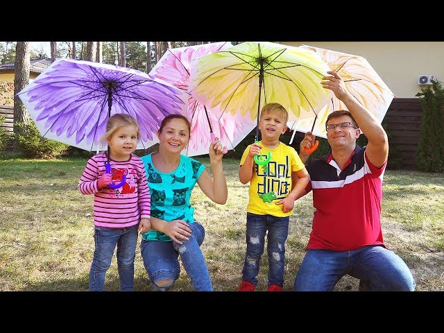 Rain Rain Go Away Song with Diana's Family