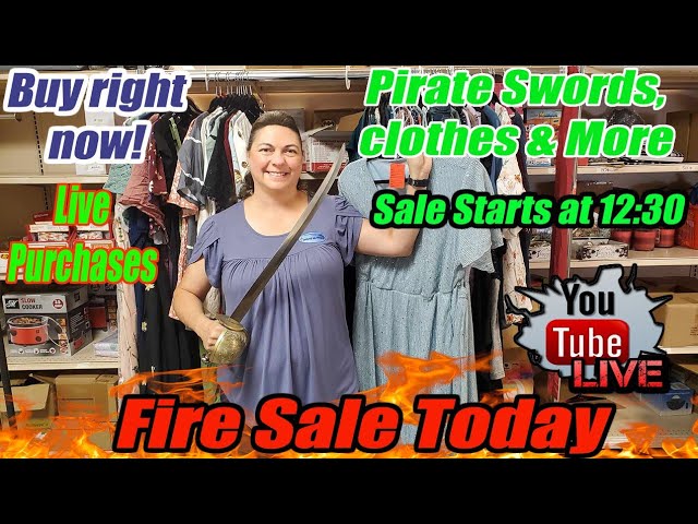Live Fire Sale - Pirate Swords, Clothing & More - buy discount brand new items direct from me
