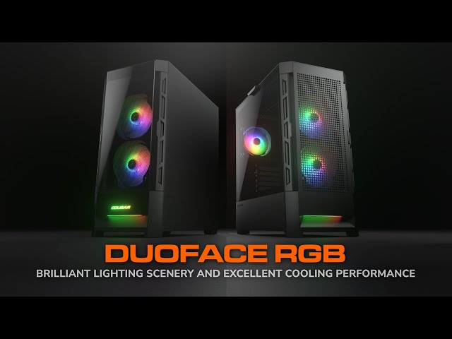 Duoface RGB Gaming Case - Brilliant Lighting Scenery and Excellent Cooling Performance