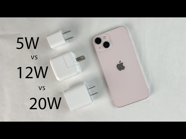 iPhone 13 Charge Test: 20W vs 12W vs 5W (Apple)