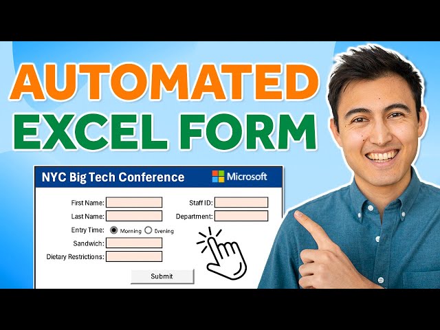 EASILY Make an Automated Data Entry Form in Excel