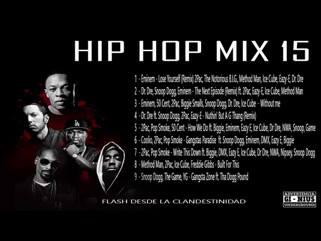 HIP HOP MIX 2023 Eminem, Snoop Dogg, Dr  Dre, 2Pac, DMX ,Nas, 50 Cent, Ice Cube, WC, Xzibit