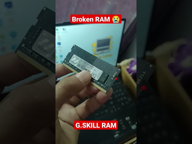 Broken RAM Delivered 😭 # #laptops #ramupgrade #asustufa15