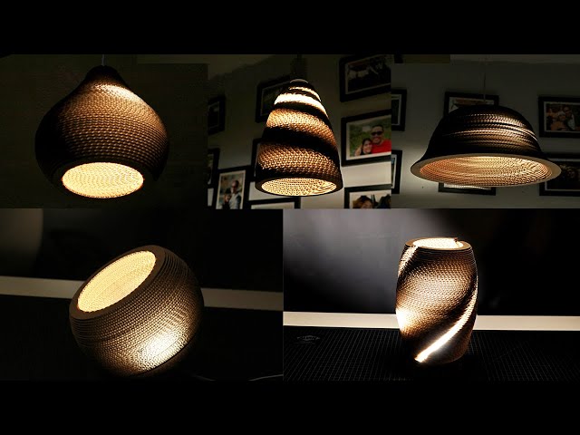 5 Unique DIY Cardboard Lights Made with a Glowforge