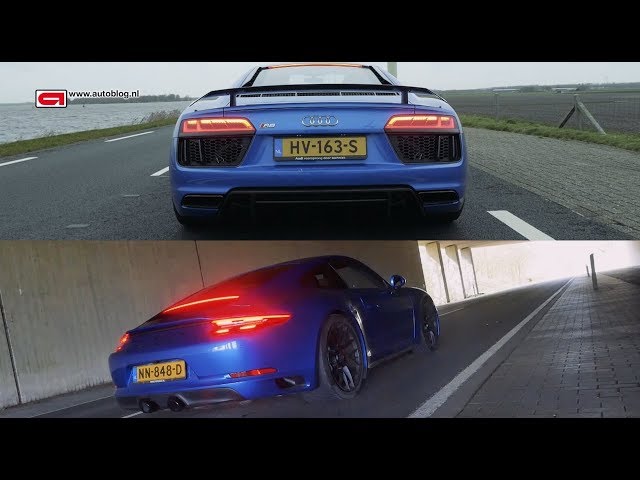 Audi R8 V10 Plus vs Porsche 911 (991.2) GTS