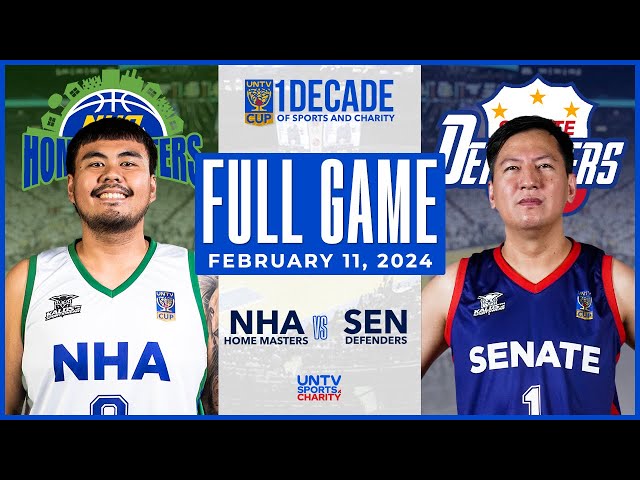 NHA Home Masters vs Senate Defenders FULL GAME – February 11, 2024 | UNTV Cup Season 10