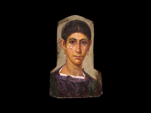 Funerary Portraits from Roman Egypt: Portrait of a Woman c.130-150 CE