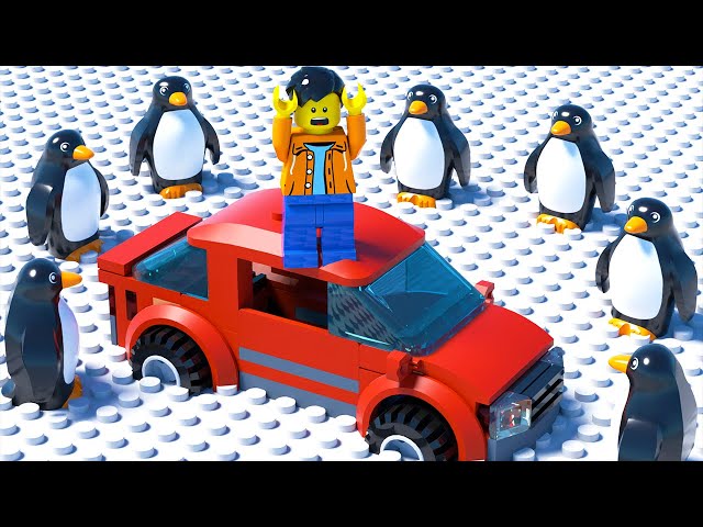 LEGO Car Parking Fail - Penguin Attack
