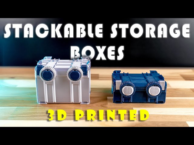 3D Printed  STACKABLE STORAGE CONTAINER  || Ender 3 Pro  || 4K Timelapse