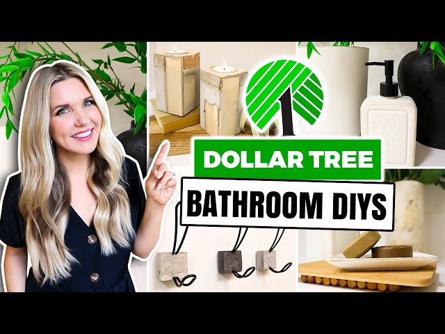 DIYed My Bathroom With Dollar Tree $1 Items...Quick & Easy!