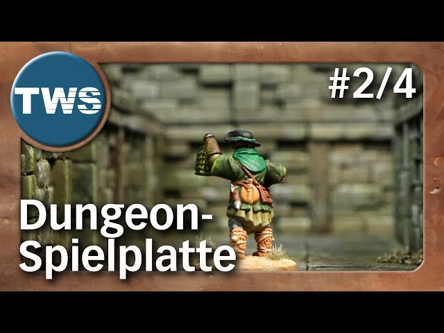 Tutorial: Dungeon-Spielplatte #2/4 / dungeon game board (Tabletop-Gelände, TWS)
