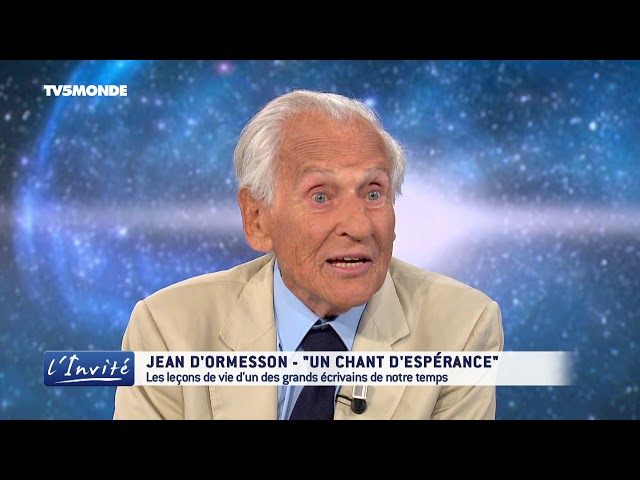 Hommage à Jean d'Ormesson : Ses dernières confidences sur TV5MONDE