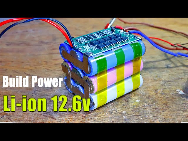 How to Build Power Li ion 12 6v 18650 use Protection board 3S 60A BMS