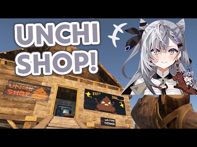 Zeta created "Unchi Shop" inspired by Kaela's "Soudesune Shop"【RUST/Hololive Clip/Jp&EngSub】
