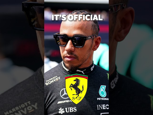 Lewis Hamilton officially moves to Ferrari #shorts #lewishamilton #formulaone
