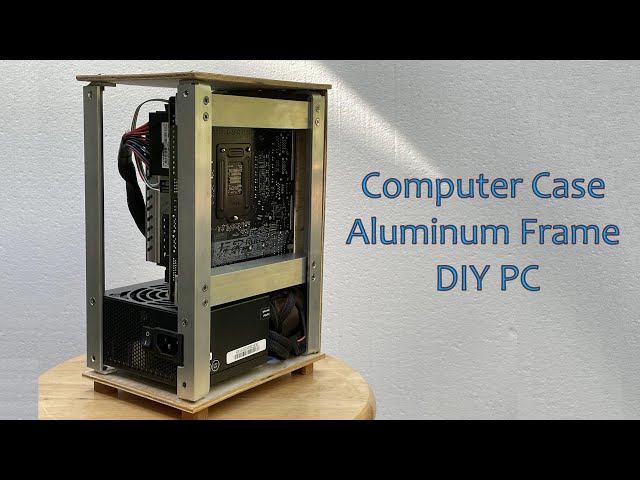 Mini ITX Computer and Case: DIY Custom Wooden PC Making the Frame, Aluminum
